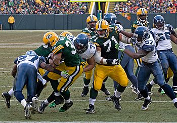 Ahman Green scores