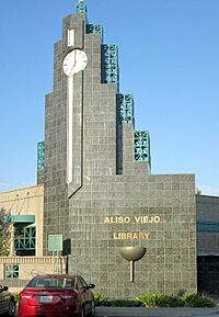 Aliso Viejo Library clock tower