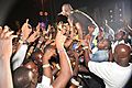 Artiste Davido entertaining the crowd