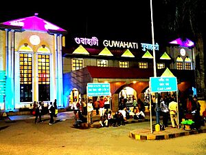 Guwahati Railway Station at Night