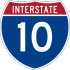 Interstate 10 marker