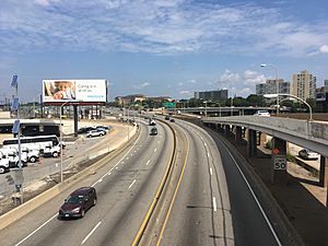 I-76 WB at I-676-US 30 interchange