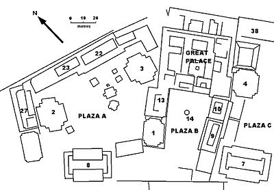 Iximche map