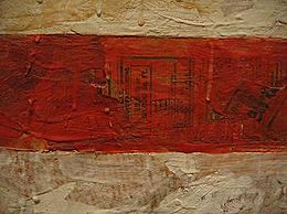 Jasper Johns, Flag (detail)