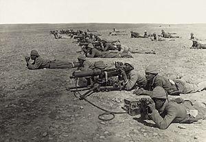 Machine gun corps Gaza line WWIb edit2.jpg