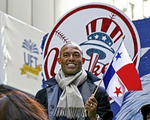 Mariano Rivera World Series parade 2009 (cropped, retouched)