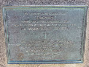 Marker on Omaha Beach