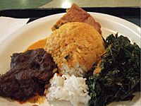 Nasi ramas rendang