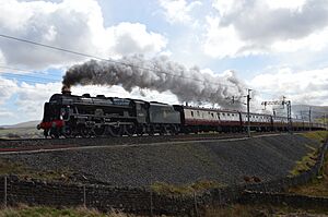 Royal Scot attacking Shap