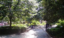 Stuyvesant Square in summer