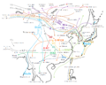 Y-DNA haplogroup migration map in East Asia