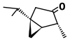 Molecular structure of thujone