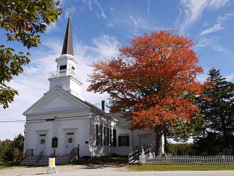 Church or chapel in Brooksville, Maine, USA, with fall foliage - panoramio.jpg