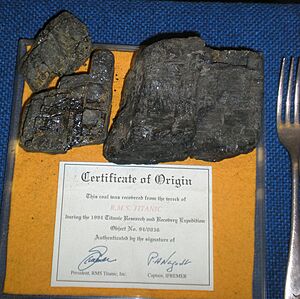 Coal from the Titanic