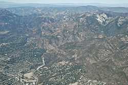 Eaton canyon from the air