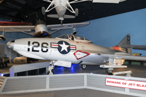 Grumman F9F-7 Cougar at the Cradle of Aviation Museum on 29 August 2017