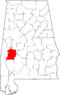 Map of Alabama highlighting Marengo County.svg