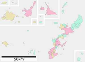 Map of Okinawa Prefecture Ja