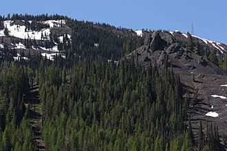 Chair 4 (left) at Mission Ridge Ski Area