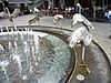 Fountain sculpture by Terrance Plowright at Cockle Bay, Sydney