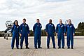 STS-133 crew arrival