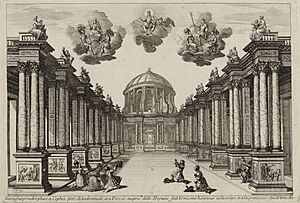 Set design Act5 of Andromède by P Corneille 1650 - Gallica 2010