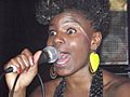 Shingai Shoniwa performing in Atlanta