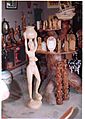 Wood carvings in Lagos, Nigeria