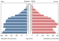 Bevölkerungspyramide Tunesien 2016