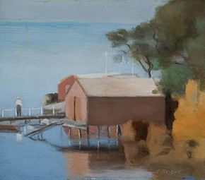 Clarice Beckett Boatshed Beaumaris