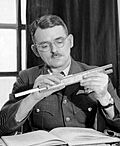Black-and-white photographic portrait of Sir Frank Whittle