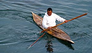 Greenland kayak seal hunter 2006