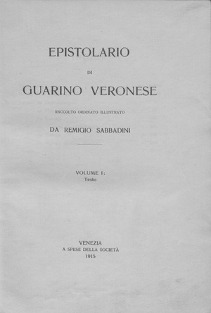 Guarino - Opere. Lettere e carteggi, 1915 - 1048650 MIL0258926 00011