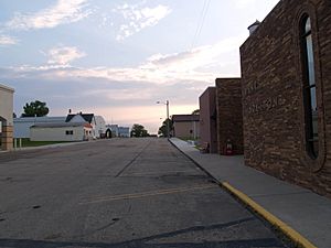 Business district of Hazelton