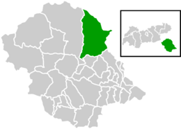 Location within Lienz district