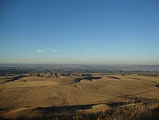 Highland and Kennewick from atop nearby Jump off Joe.