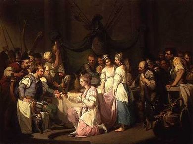 Meeting of Vortigern and Rowena