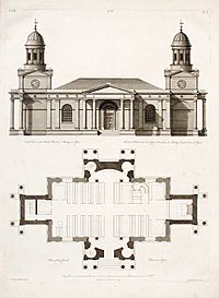 Mistley Church by Robert and James Adam. Published 1776