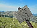 Mount Walter Sign