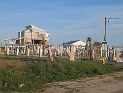 Pascagoula destroyed condos from Katrina