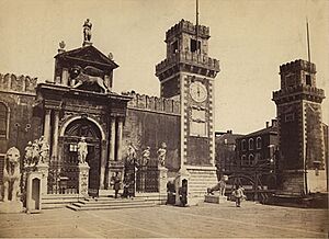 Ponti, Carlo (ca. 1823-1893) - Venezia - Portale dell'Arsenale