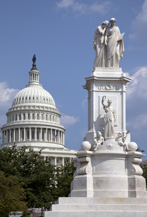 The Peace Monument located in Peace Circle on the grounds of the U.S. Capitol, First St. and Pennsylvania Ave., Washington, D.C LCCN2010641995.tif