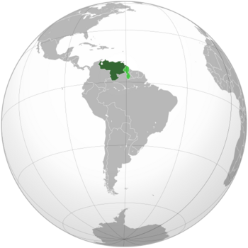 Location of Venezuela