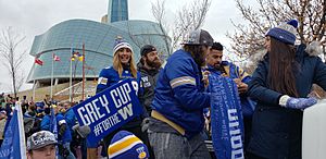 Andrew Harris Grey Cup Parade