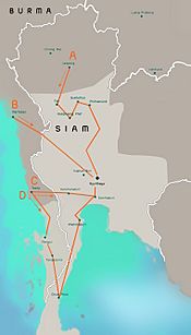 Burmese-Siamese war (1765-1767) map - EN - 001