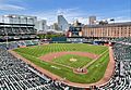 A photograph of a baseball diamond