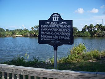 Merritt Island Haulover canal sign01.jpg