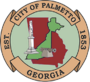 Official seal of Palmetto, Georgia