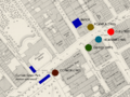 Proposed locations for stations in Green Park area