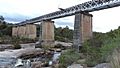 Quart Pot Creek Rail Bridge, viewed from upstream, 2015 02